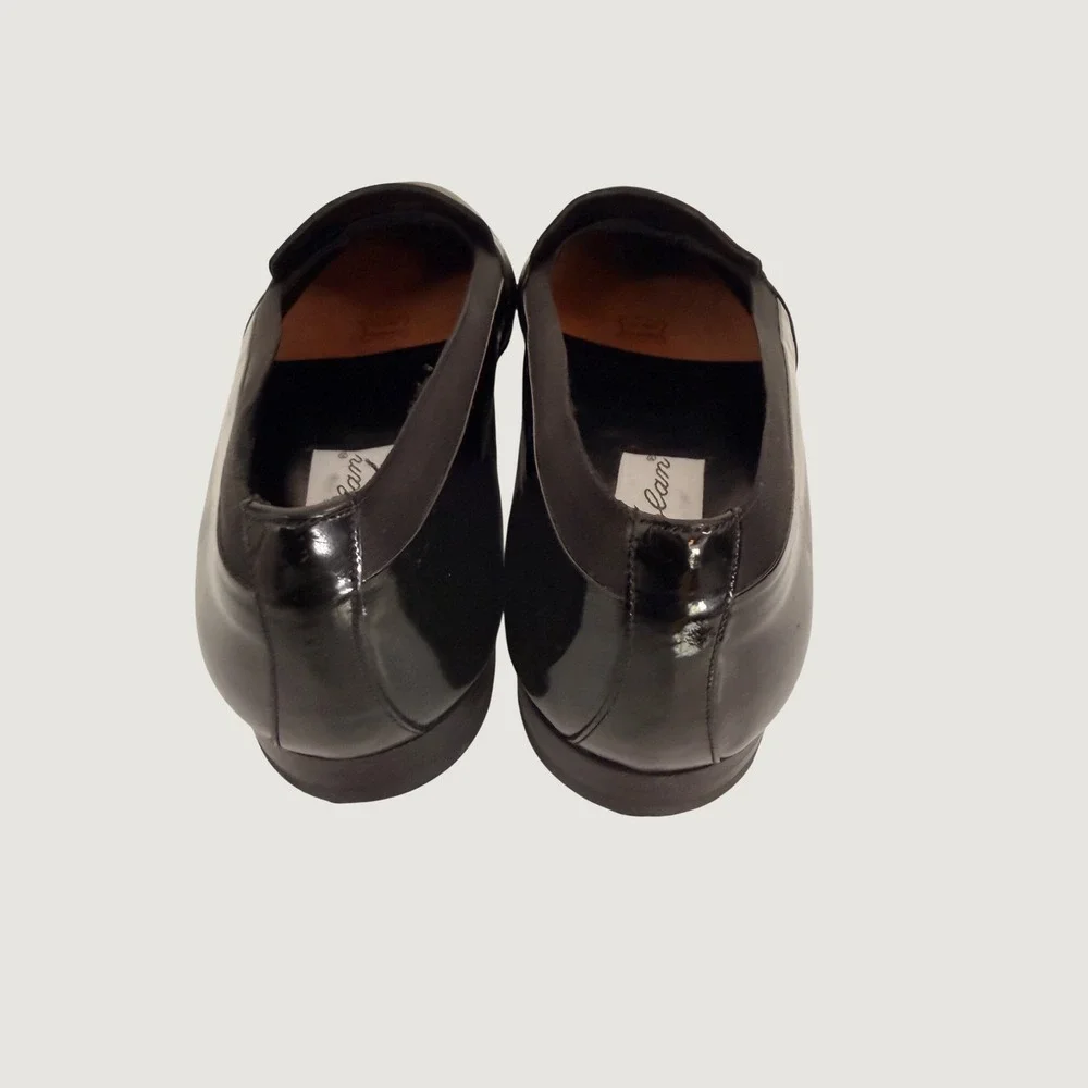 Mezlan Mens Black Patent Leather Loafers Dress Shoes Handcrafted Spain Size 9.5M